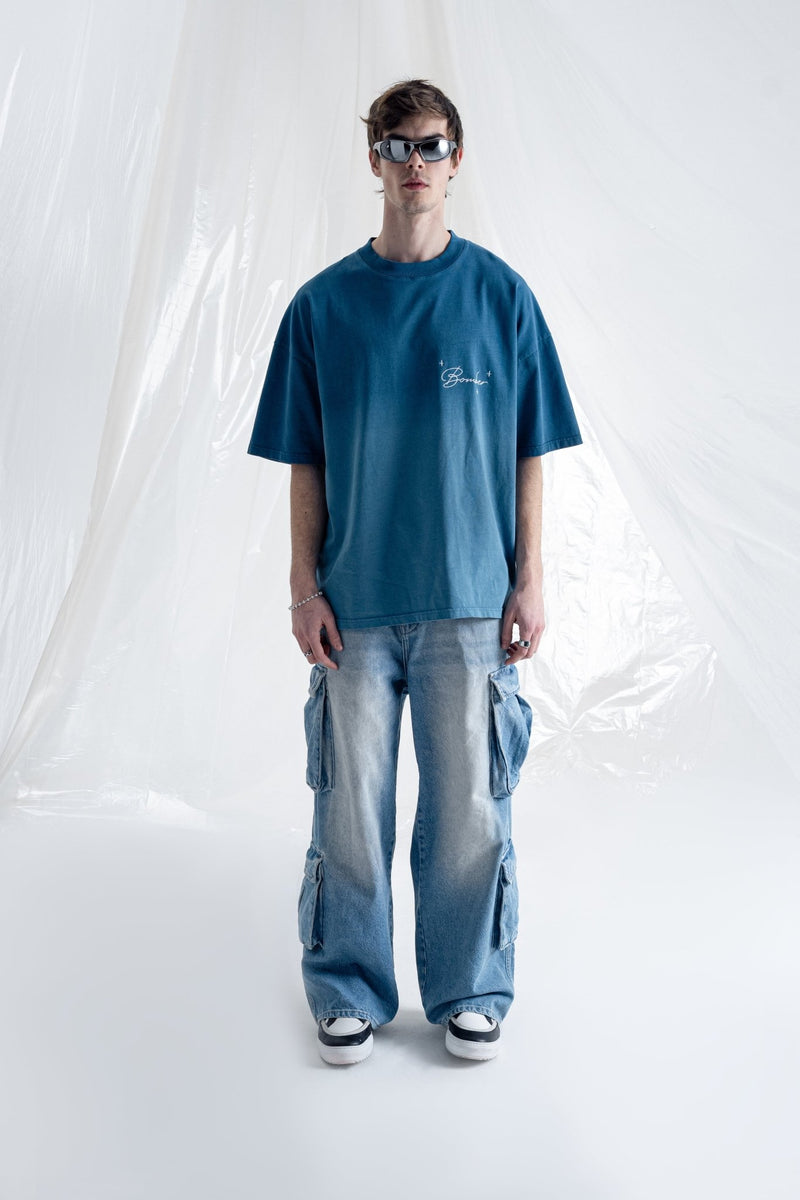 LST IN SHDWS CARGO PANTS - BLUE - BOMBER CLOTHING