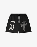 BOMBER 33 SHORTS - BLACK