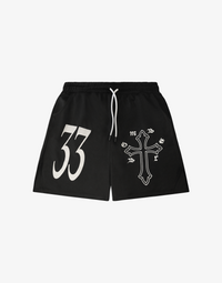BOMBER 33 SHORTS - BLACK