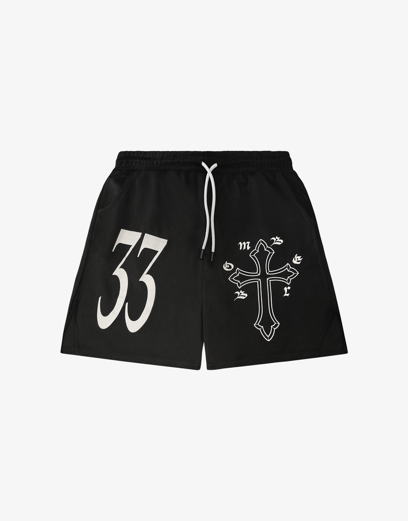 BOMBER 33 SHORTS - BLACK