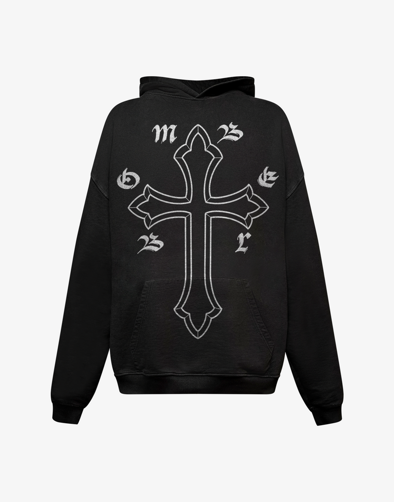 BOMBER AURA HOODIE - BLACK