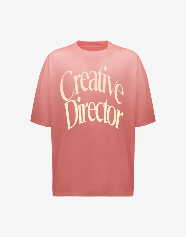 BOMBER CREATIVE DIRECTOR T-SHIRT - SALMON