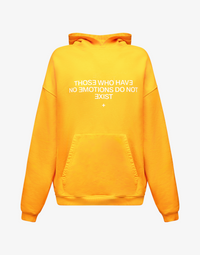 BOMBER QUOTE HOODIE - ORANGE