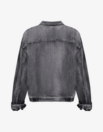 BOMBER DENIM JACKET - VINTAGE GREY