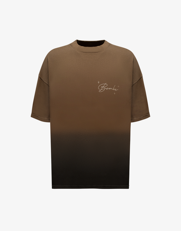 BOMBER DREAM AWAKE T-SHIRT – BROWN/BLACK