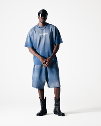 B SHORTS - FADED BLUE