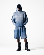 LOGO HOODIE - FADED BLUE