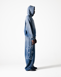 B LOGO SWEATPANTS - FADED BLUE