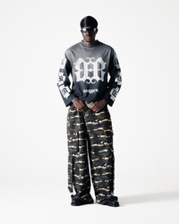 EMBLEM LONG SLEEVE T-SHIRT - VINTAGE BLACK