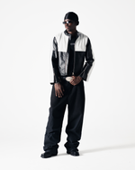 J SHAPED DENIMS - BLACK