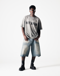 NOT A FAN T-SHIRT - FADED GREY