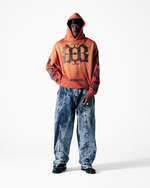 EMBLEM HOODIE - NEON ORANGE