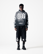 EMBLEM HOODIE - FADED BLACK