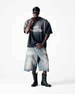 NFL PADDED T-SHIRT - FADED BLACK