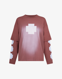 PLUS LONG SLEEVE T-SHIRT - BRICK