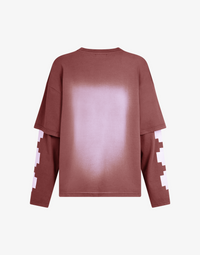 PLUS LONG SLEEVE T-SHIRT - BRICK