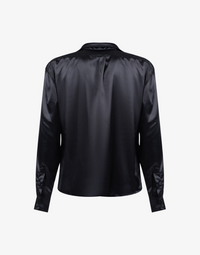 SATIN SHIRT - BLACK