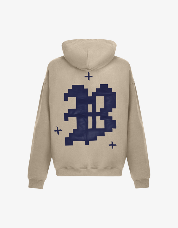 PIXEL HOODIE - CREAM
