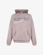 VIA HOODIE - ROSE GREY
