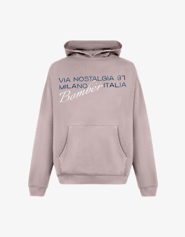 VIA HOODIE - ROSE GREY