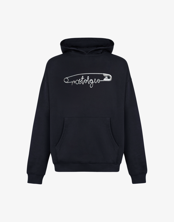 PIN HOODIE - BLACK