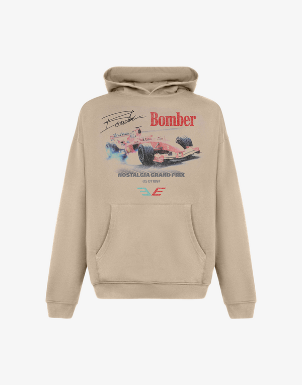 GRAND PRIX HOODIE - CREAM