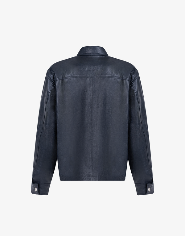 LEATHER JACKET - INDIGO
