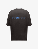 BOMBER BLUE CROWN T-SHIRT – VINTAGE BLACK