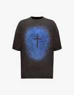 BOMBER BLUE CROWN T-SHIRT – VINTAGE BLACK