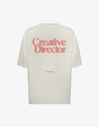 BOMBER PINK 33 T-SHIRT - CREAM