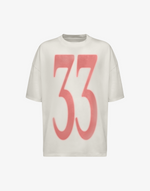 BOMBER PINK 33 T-SHIRT - CREAM