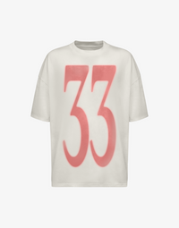 BOMBER PINK 33 T-SHIRT - CREAM