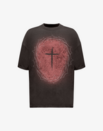 BOMBER PINK CROWN T-SHIRT – VINTAGE BLACK