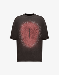BOMBER PINK CROWN T-SHIRT – VINTAGE BLACK