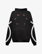 BOMBER FISH HOODIE - BLACK