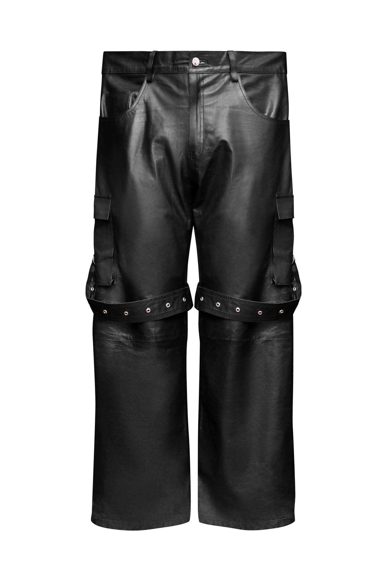 Women's Irin Cargo Pants In Vintage-effect Nappa Leather by Golden Goose