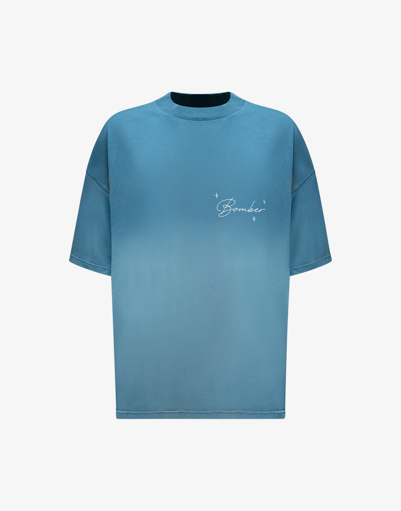 BOMBER DREAM AWAKE T-SHIRT – SEA BLUE