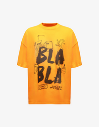 BOMBER BLA BLA T-SHIRT - ORANGE