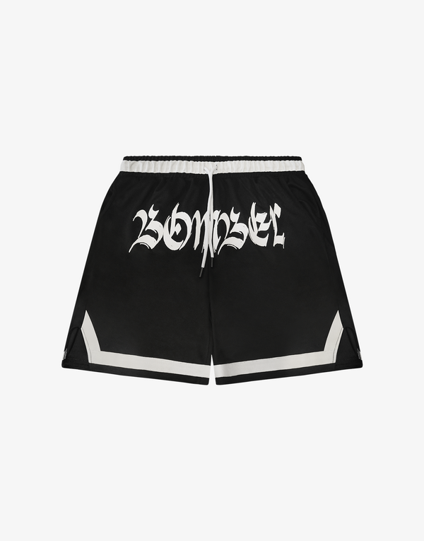 BOMBER LOGO SHORTS - BLACK