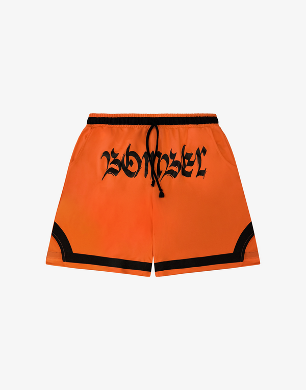 BOMBER LOGO SHORTS - ORANGE