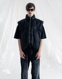 REVELATION PUFFER VEST - BLACK