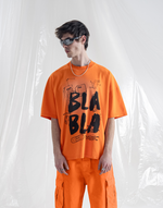 BOMBER BLA BLA T-SHIRT - ORANGE