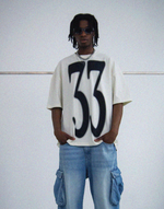 BOMBER BLACK 33 T-SHIRT - CREAM