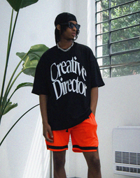 BOMBER CREATIVE DIRECTOR T-SHIRT - BLACK