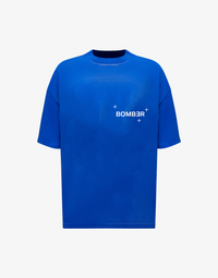 BOMBER LOGO T-SHIRT - BLUE