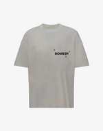 BOMBER LOGO T-SHIRT - CREAM