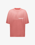 BOMBER LOGO T-SHIRT - SALMON