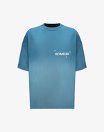 BOMBER LOGO T-SHIRT - SEA BLUE