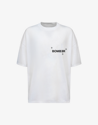 BOMBER LOGO T-SHIRT - WHITE