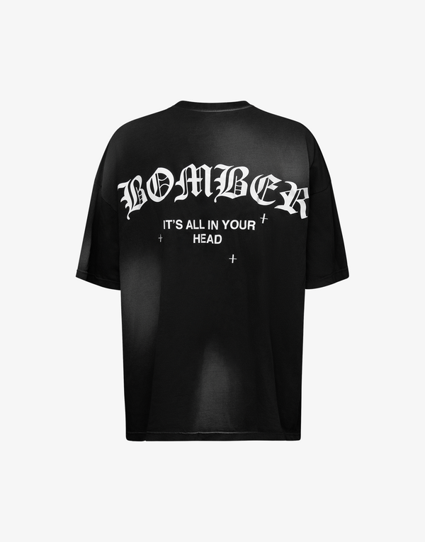 BOMBER REVERIE T-SHIRT - BLACK